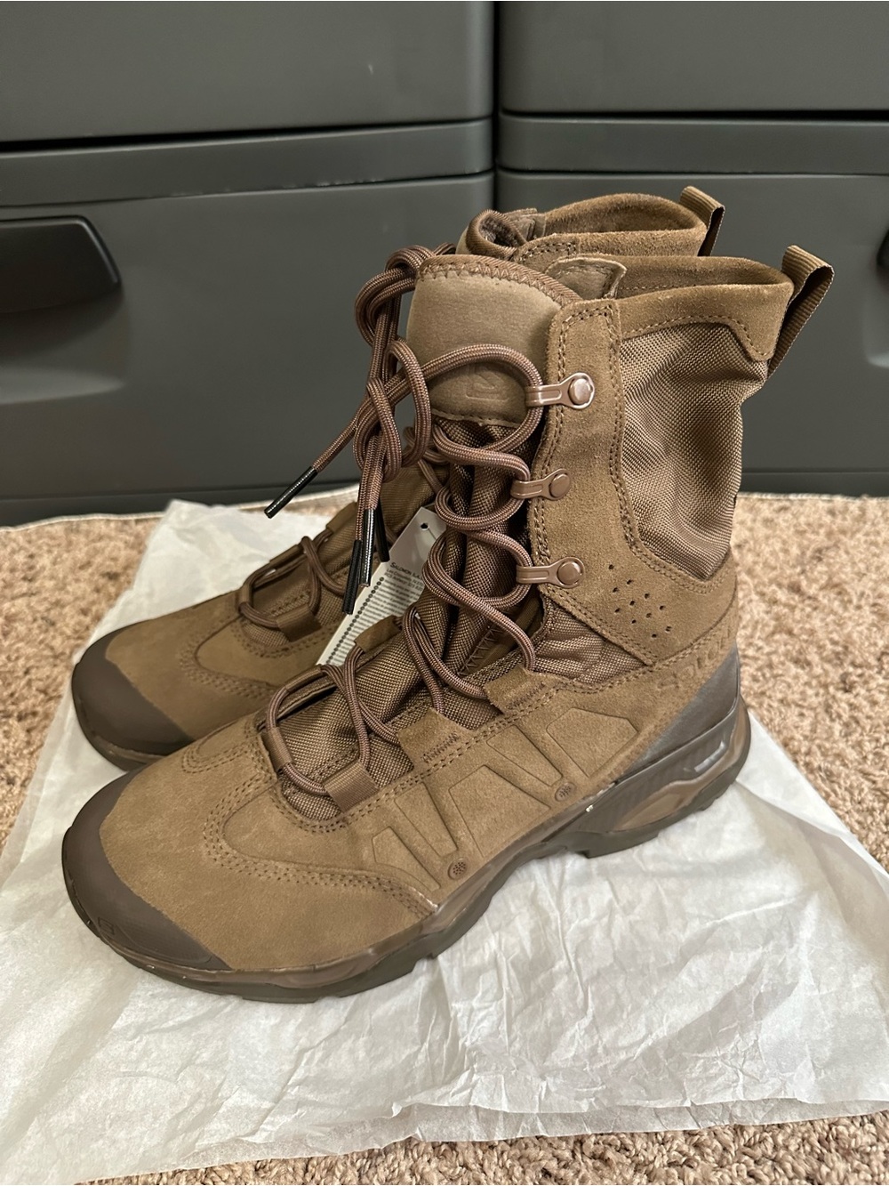 Salomon Men's Brown Tactical Hiking Boots